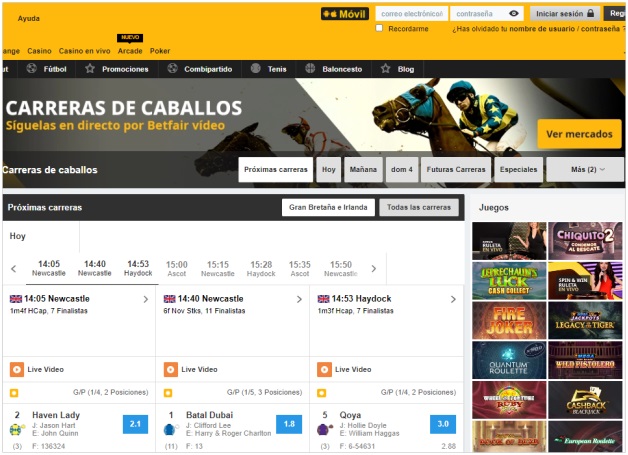 Betfair sitio de apuestas online españa