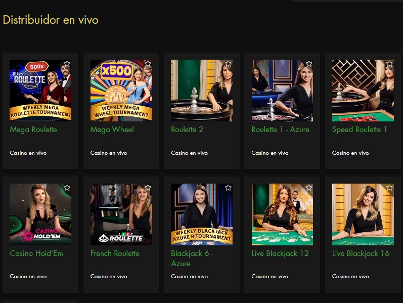 Blackjack en vivo en Rich Casino