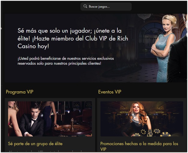 Bono VIP en Rich Casino