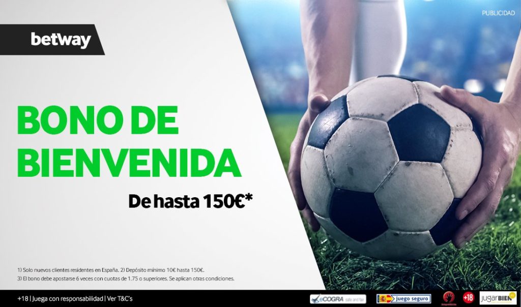Bono de Bienvenida de 150 Euros - Betway
