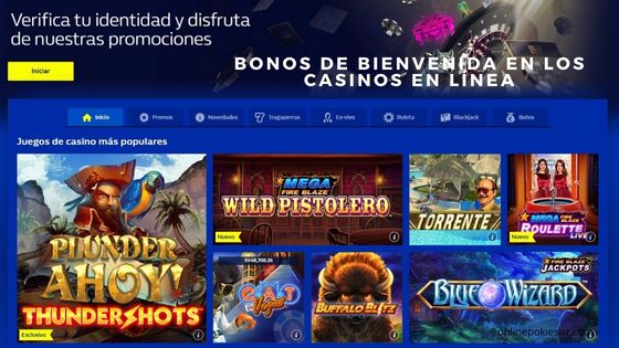 Bonos de bienvenida en los casinos en línea