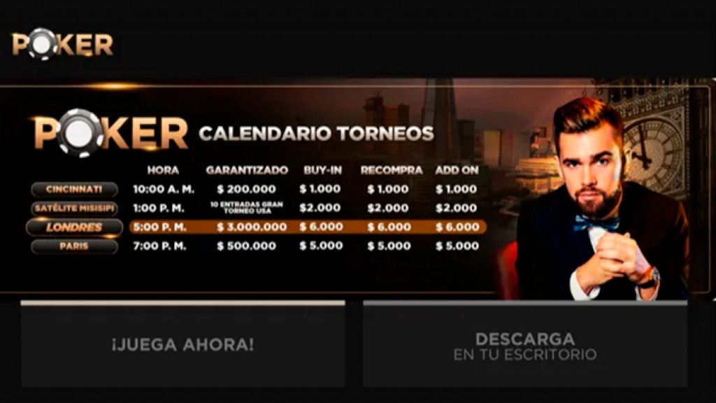 Calendario de torneos de póker en España 2022