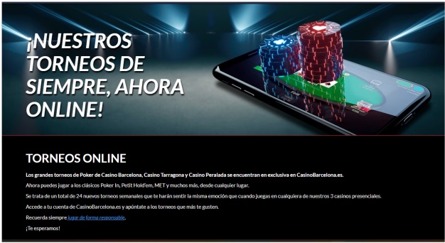 Casino Barecelona ofrece gran variedad de torneos