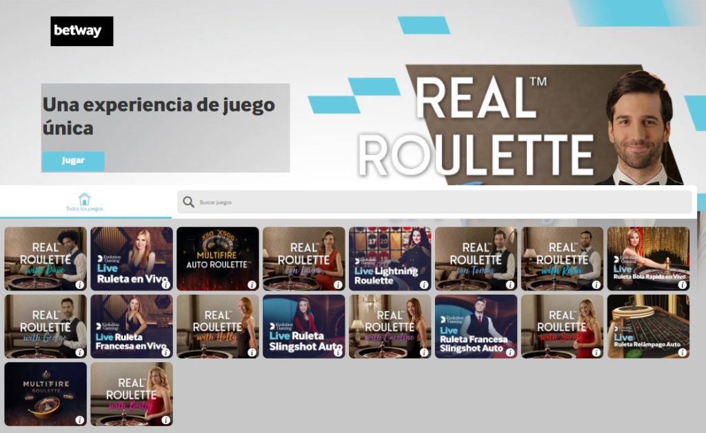 Casino en vivo Betway