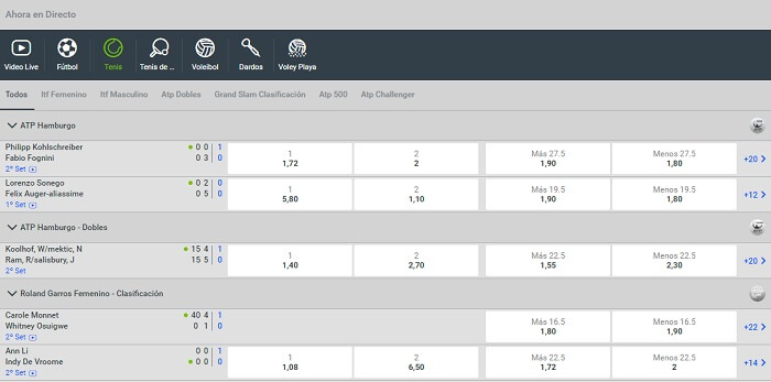 Cómo hacer apuestas en partidos en directo Codere