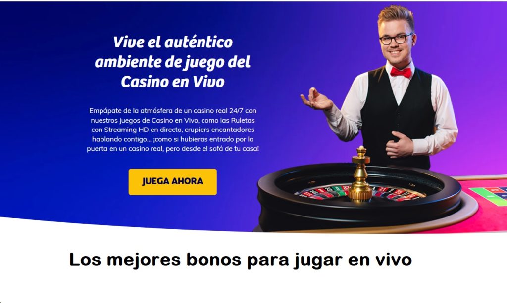 Los mejores bonos para jugar en vivo