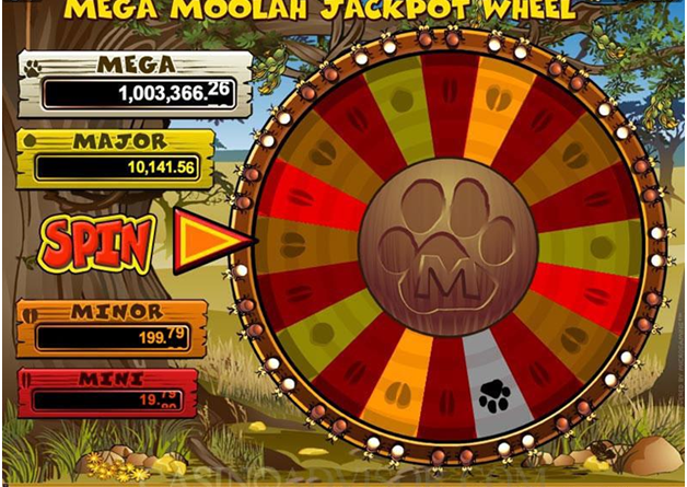 Mega moolah - Jackpot Wheel