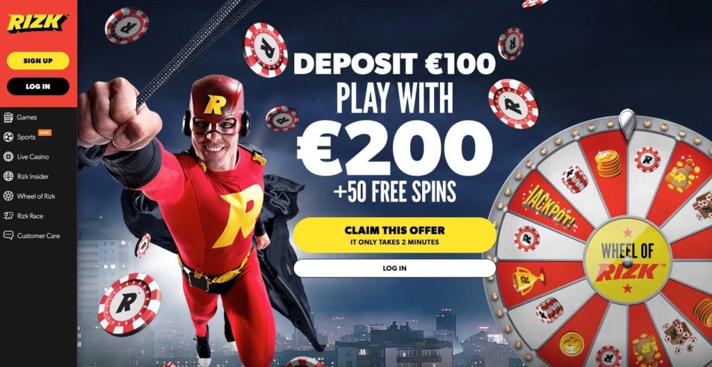 Rizk casino ofrece bono de bienvenida