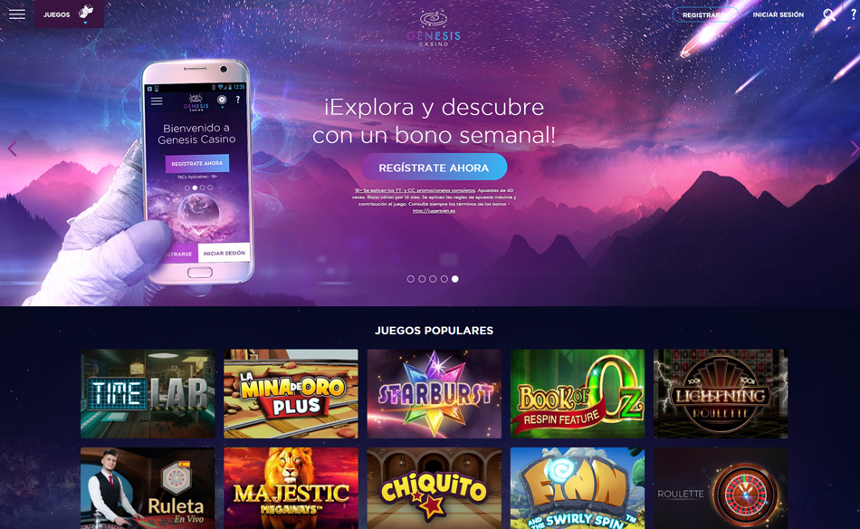 Seguridad y licencias de Génesis Casino