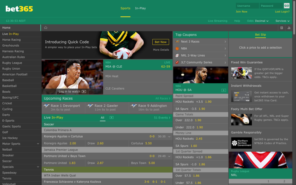 Apuestas en bet365