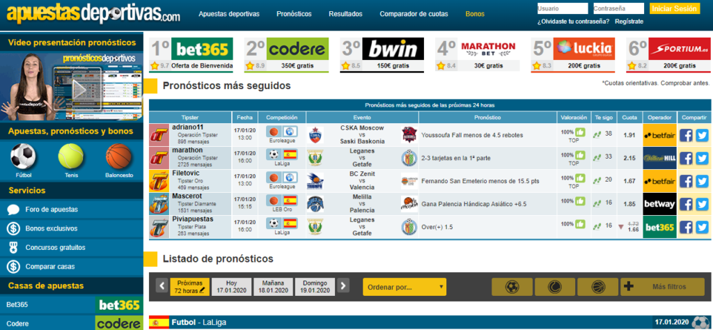 Los mejores pronósticos en apuestasdeportivas