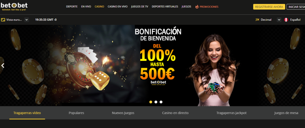 Casino en betObet